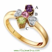 14KY Family Jewelry Diamond Semi-Set Ring