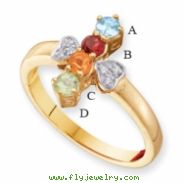 14KY Family Jewelry Diamond Semi-Set Ring