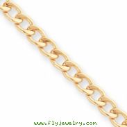 18in Gold-plated 5.5mm Curb Chain