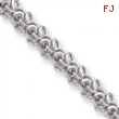 18in Rhodium-plated Arabesque Necklace chain