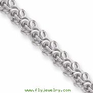 18in Rhodium-plated Arabesque Necklace chain