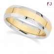 18K Yellow & Platinum Gold Two Tone Design Band