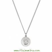 18K Yellow 22.00 MM Miraculous Medal