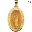 18K Yellow 29.00X20.00 MM Miraculous Medal