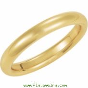 18K Yellow Gold Comfort Fit Band