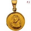 18K Yellow Gold Face Of Jesus (ecce Homo) Medal