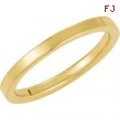 18K Yellow Gold Flat Comfort Fit Band