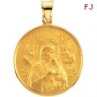 18K Yellow Gold Perpetual Help Medal