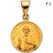 18K Yellow Gold Sacred Heart Medal