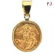 18K Yellow Gold St. Michael Medal