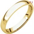18kt Yellow 03.00 mm Light Comfort Fit Band