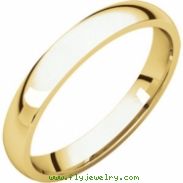 18kt Yellow 03.00 mm Light Comfort Fit Band