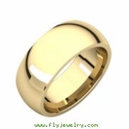 18kt Yellow 08.00 mm Comfort Fit Band