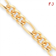 20in Gold-plated 7mm Figaro Necklace chain