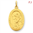 24k Gold-plated Sterling Silver Saint Christopher Medal