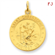 24k Gold-plated Sterling Silver Saint Christopher Medal