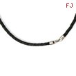 4.0mm Geniune Leather Weave Necklace