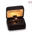 BLACK RING BOX LEATHERETTE LIGHTED RING BOX