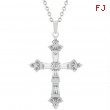 Brilliant CZ Cross Pendant