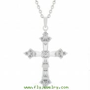 Brilliant CZ Cross Pendant