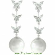 Butterfly Pearl Dangle