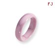 Ceramic Pink 5.5mm Polished Band