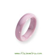 Ceramic Pink 5.5mm Polished Band