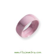 Ceramic Pink 8mm Polished Band