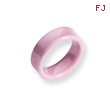 Ceramic Pink Concave 7mm Polished Band