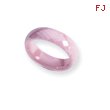 Ceramic Pink Faceted 6mm Polished Band