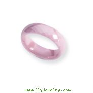 Ceramic Pink Faceted 6mm Polished Band