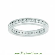 Channel set diamond eternity band