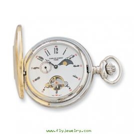 Charles Hubert 14k Gold-plated Off White Dial Pocket Watch
