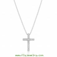 Cubic Zirconia Bling Cross Pendant