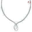 Designer Diamond Necklace, 14K White Gold