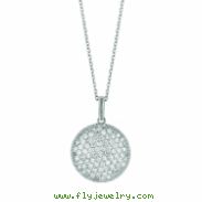 Diamond  round necklace