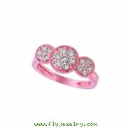 Diamond 3 round ring