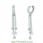 Diamond 5 strand pave set earrings