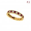 Diamond and Ruby Ring Band