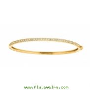 Diamond bangle, 14K yellow gold