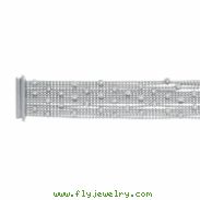 Diamond Bezel Bracelet, 14K White Gold