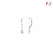 Diamond bezel set earrings