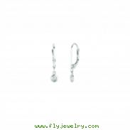 Diamond bezel set earrings