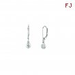 Diamond bezel set earrings