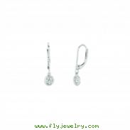 Diamond bezel set earrings