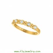 Diamond bezel set ring