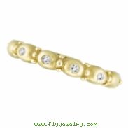 Diamond Bubble Ring, 14K Yellow Gold