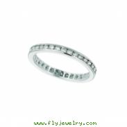 Diamond Channel Set ETERNITY Band, 14K W. Gold