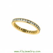 Diamond Channel Set ETERNITY Band, 14K Y. GOLD