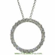 Diamond Circle Necklace